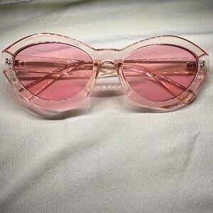 UNISEX TWO TONE SUPER CUTE PINK SUNGLASSES